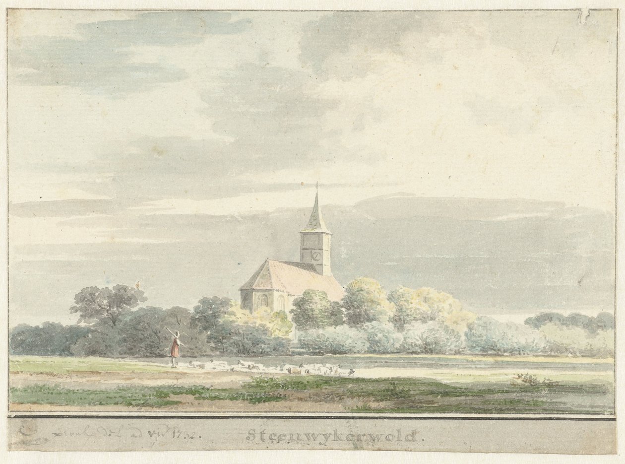 Utsikt over Steenwijkerwold av Cornelis Pronk