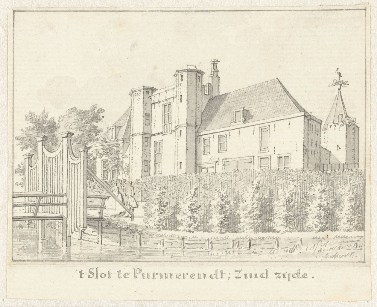 Slusen i Purmerend av Cornelis Pronk