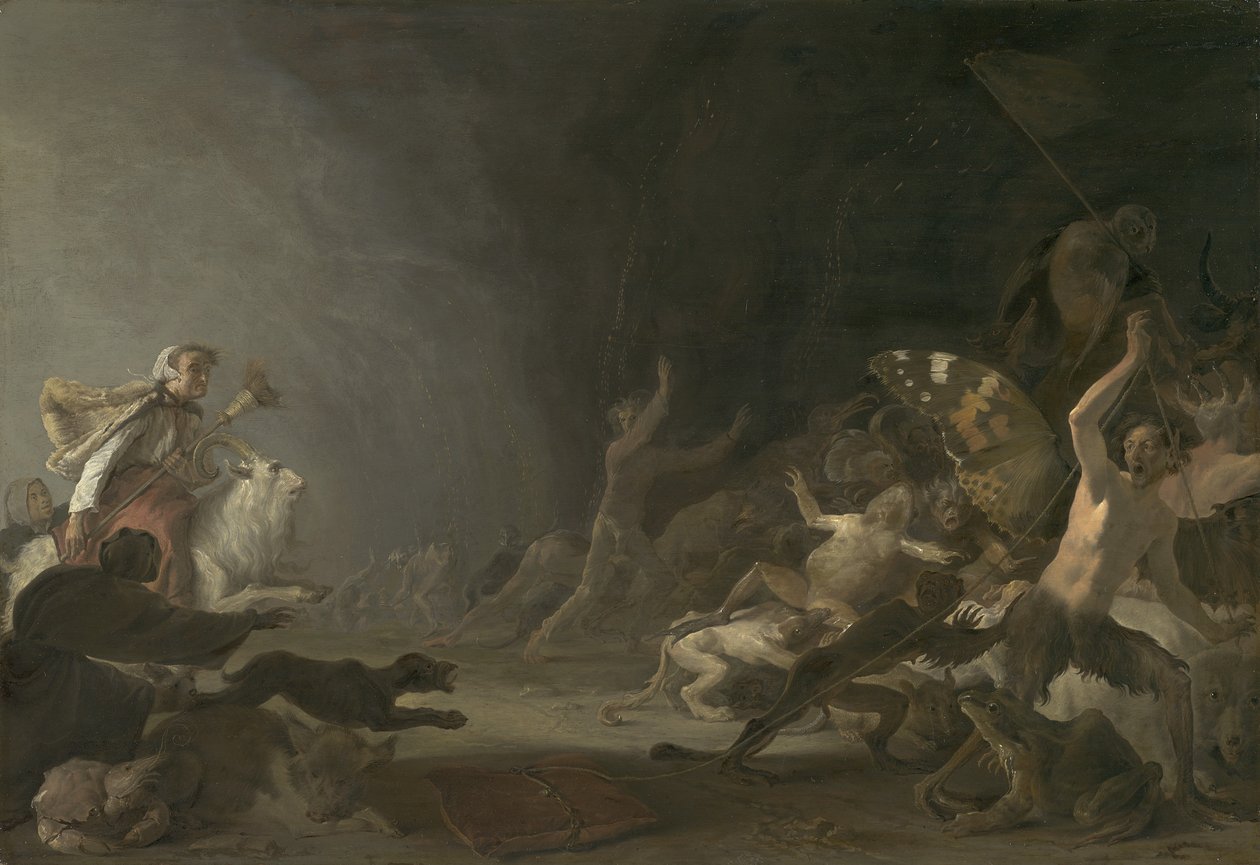 A Witches" sabbat, ca. 1650 av Cornelis Saftleven