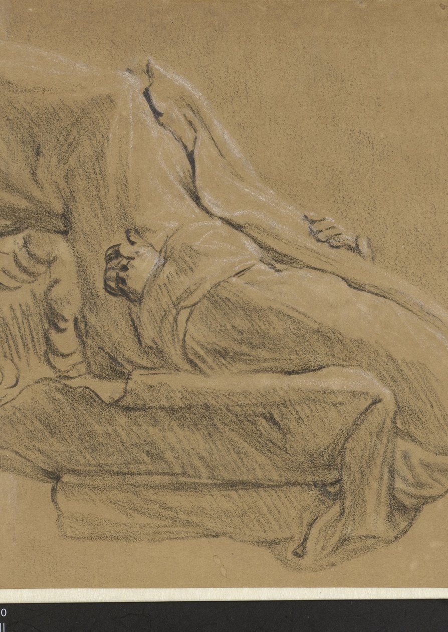 Sittende mann, til venstre av Cornelis Saftleven