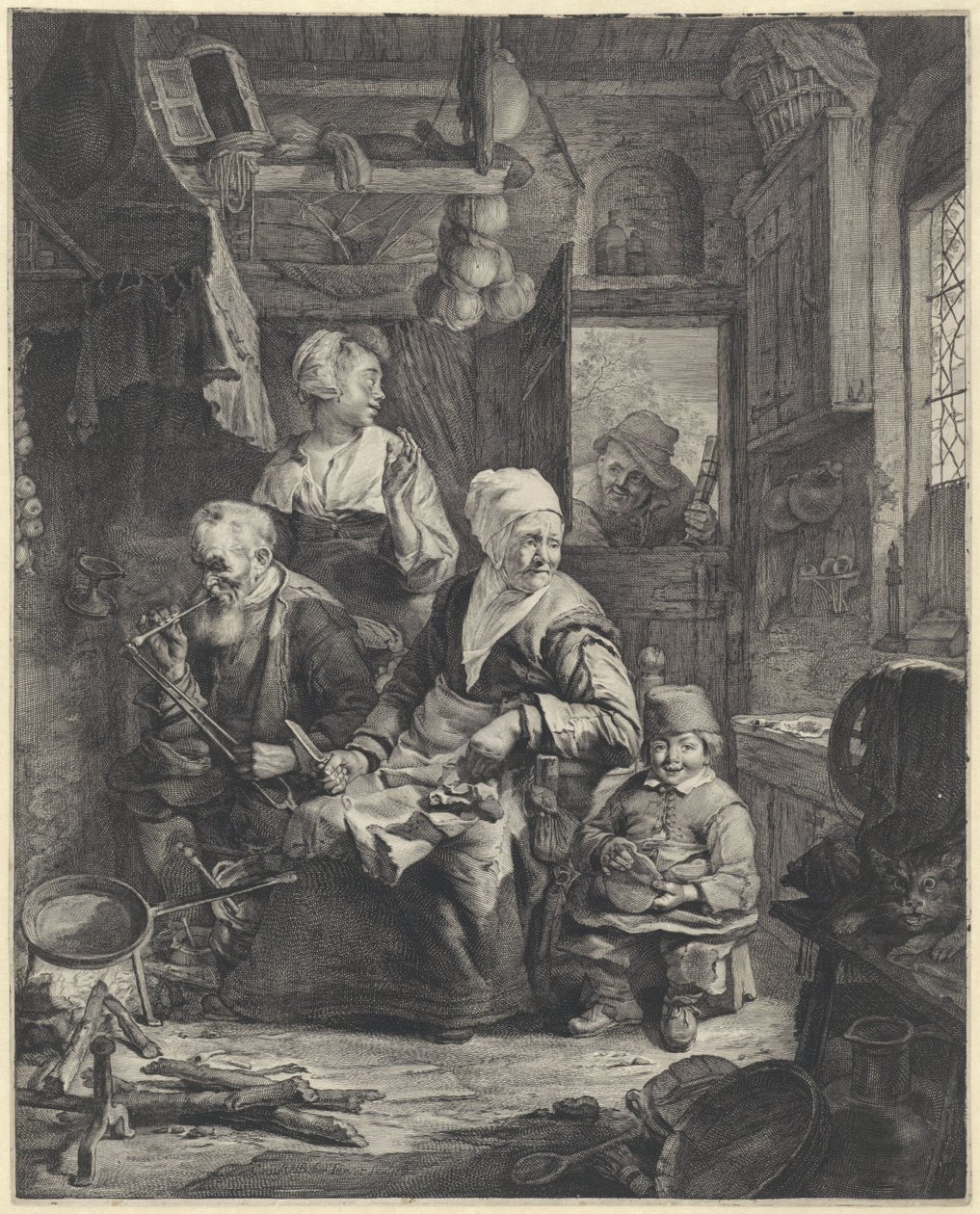 pannekakemaker av Cornelis Visscher (II)