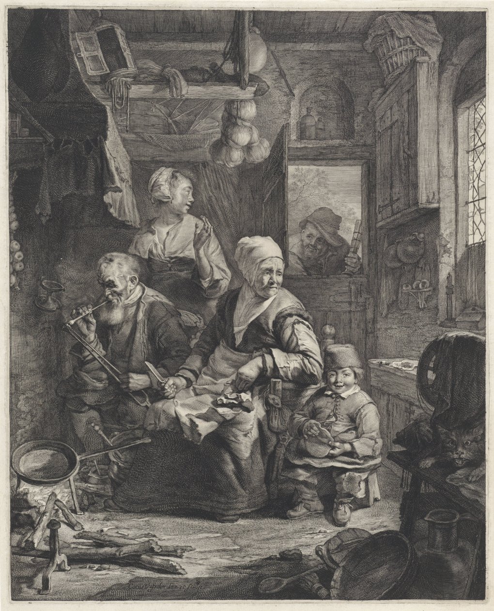 pannekakemaker av Cornelis Visscher (II)