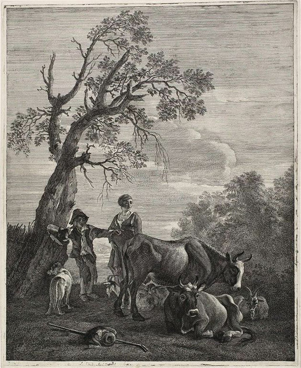 En hvilende flokk av Cornelis Visscher