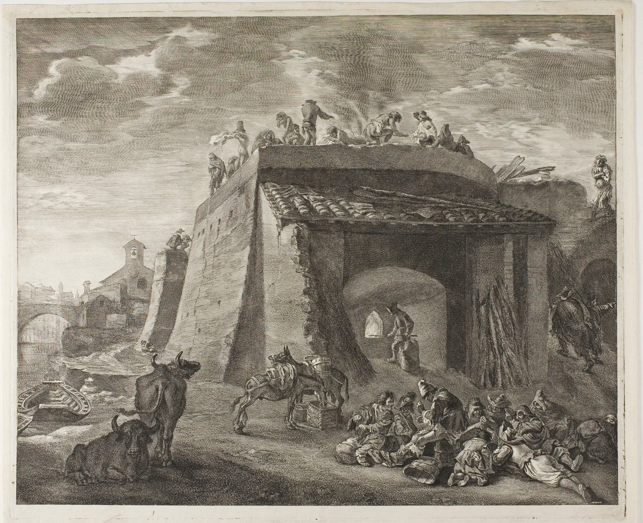 Lime-Kiln, fra Cabinet Reynst av Cornelis Visscher