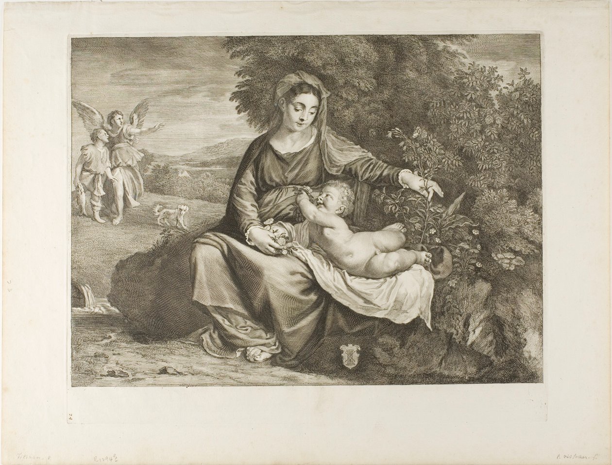 Madonna og barn av Cornelis Visscher