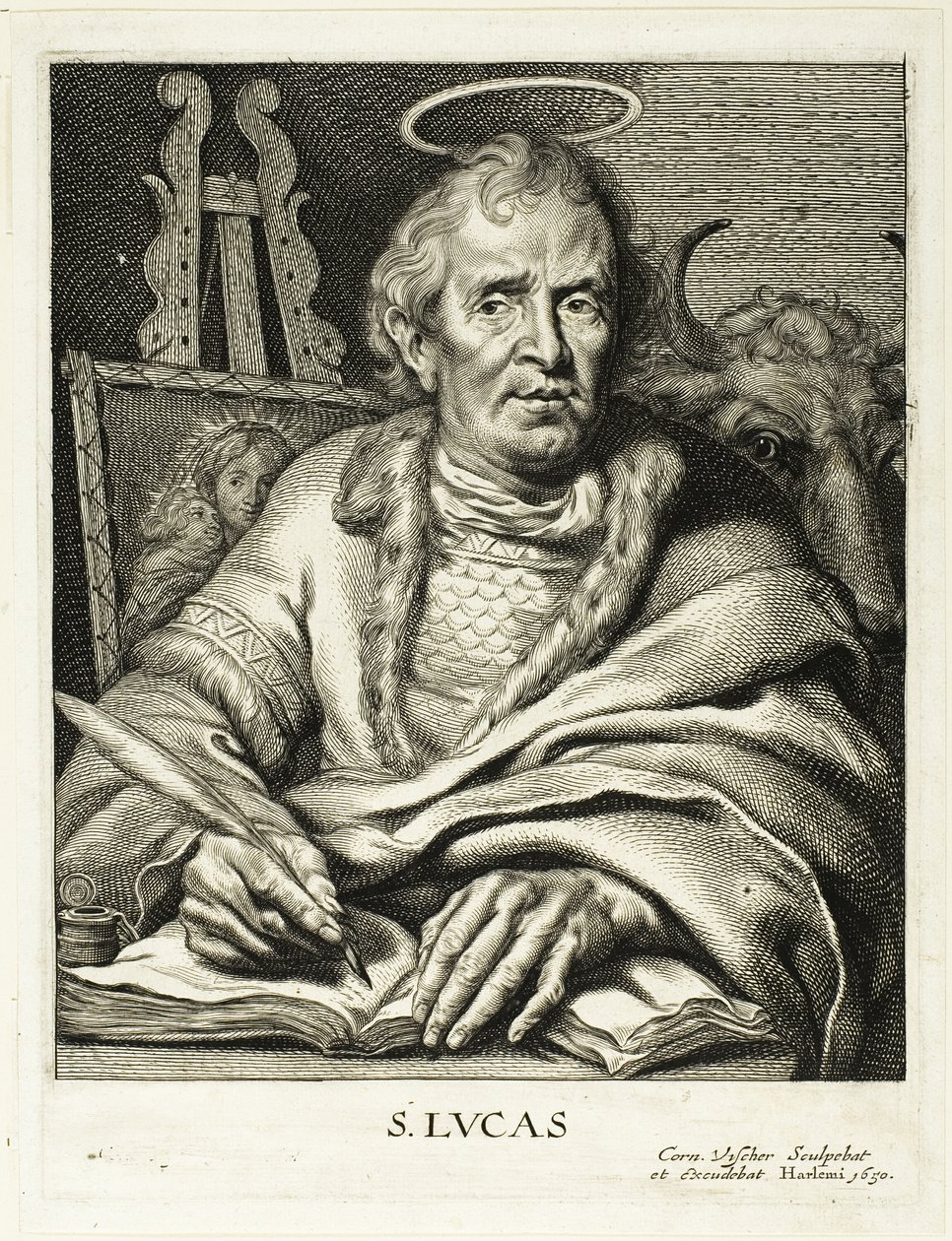 Sankt Lukas av Cornelis Visscher
