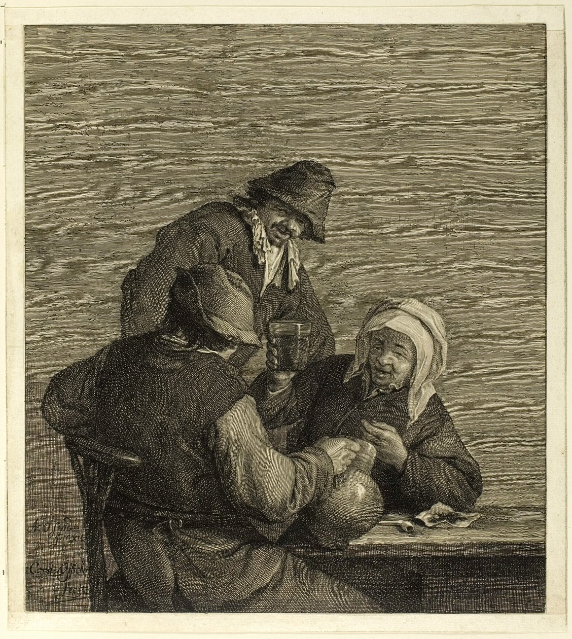 The Topers av Cornelis Visscher
