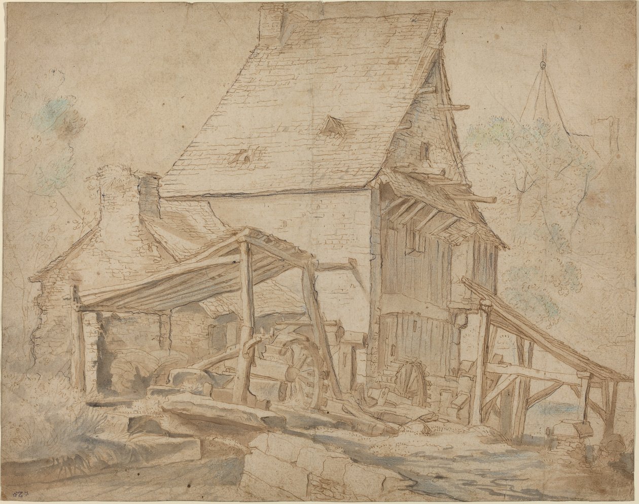 En gammel vannmølle av Cornelis Willaerts