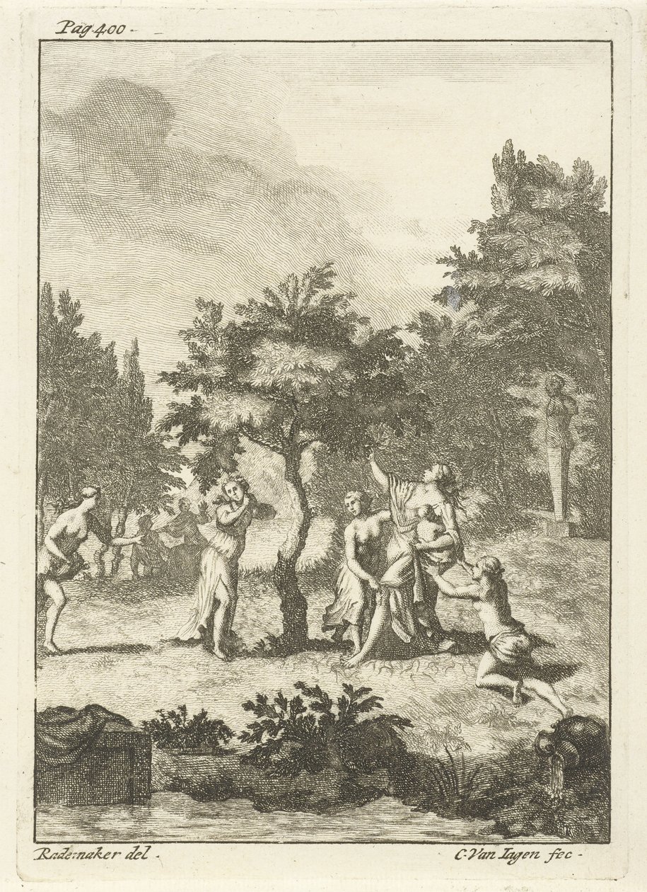 Nymfer under treet av Cornelis van Jagen