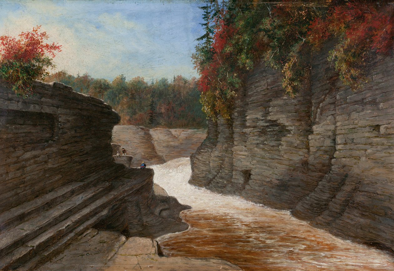 Elvekløft, høst av Cornelius Krieghoff