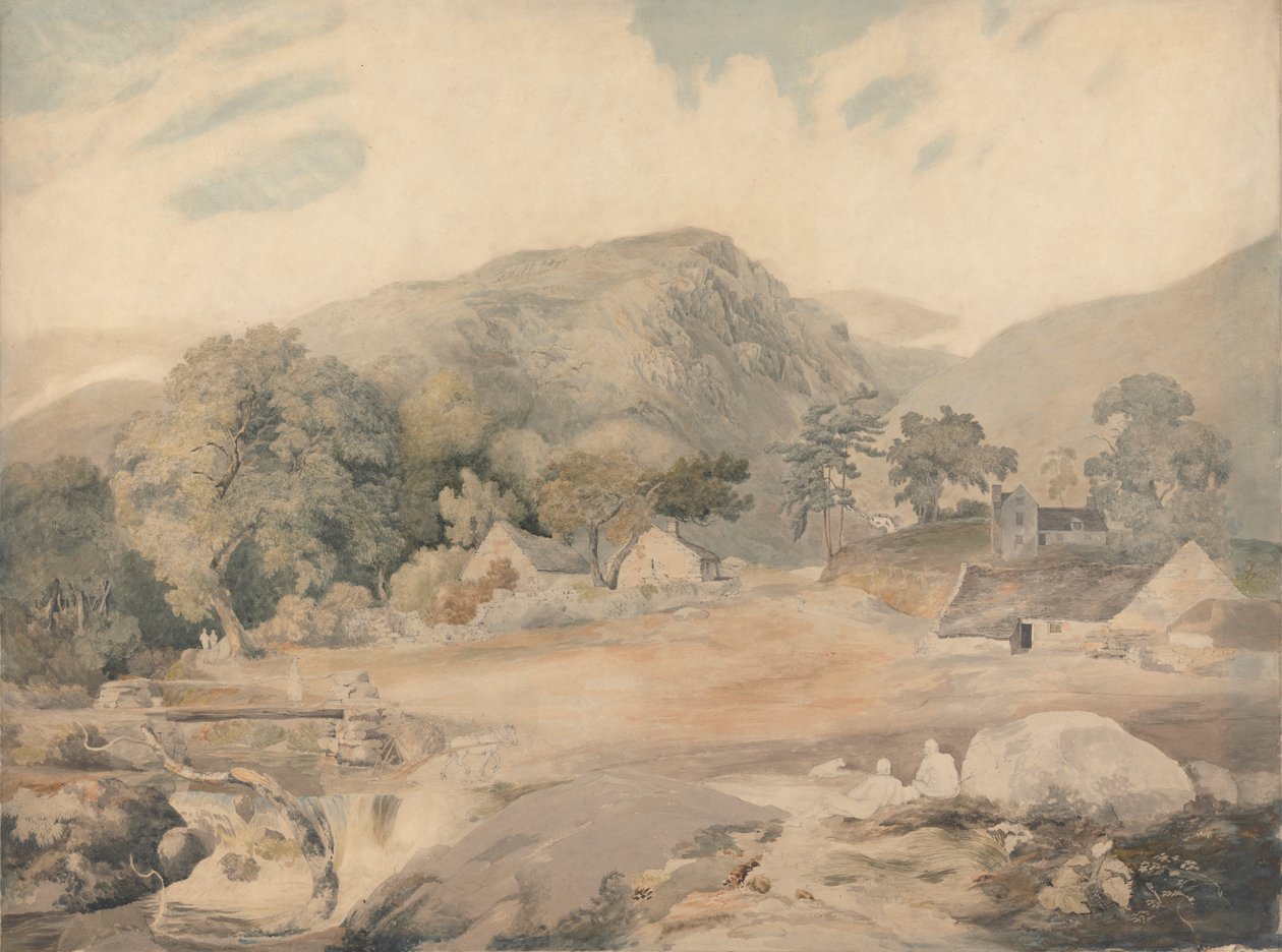 Utsikt nær Tal-y-Llyn av Cornelius Varley