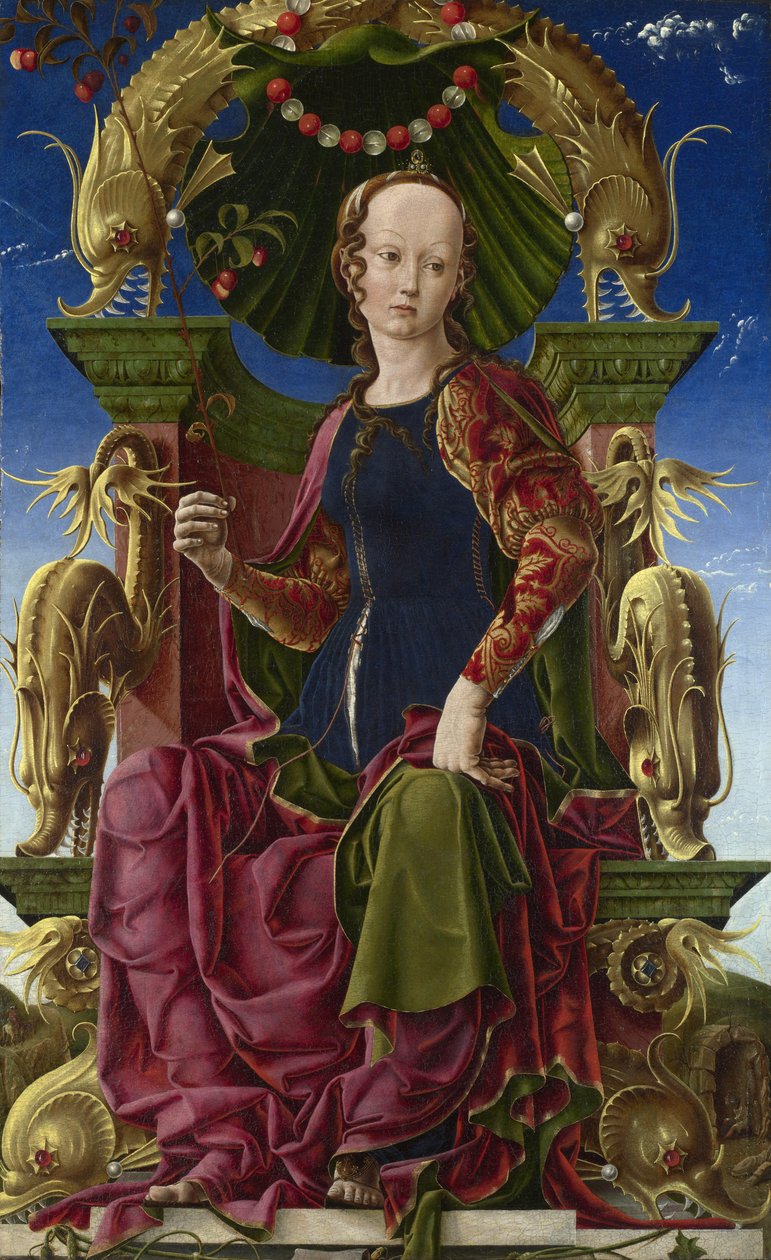 En Muse Calliope, 1455-1460 av Cosimo Tura