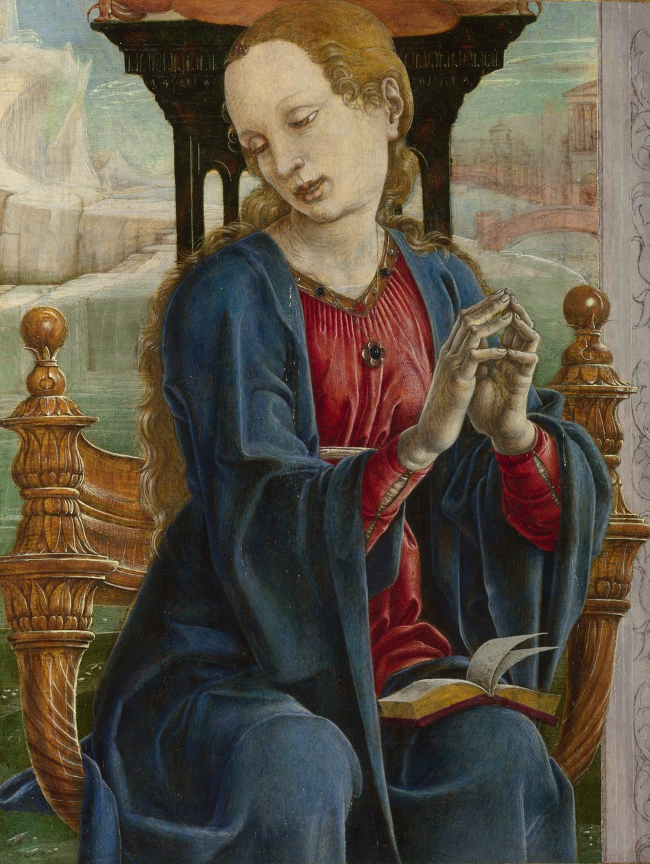 The Virgin Annunciate, ca 1475. av Cosimo Tura