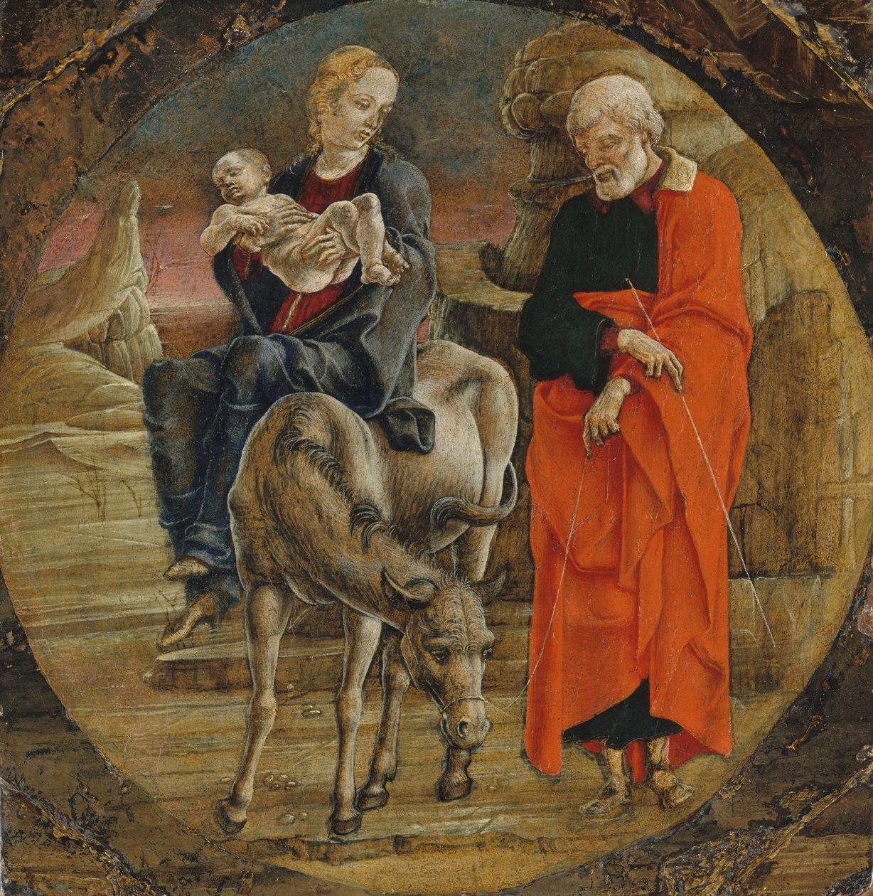 Flukten til Egypt, 1470-tallet. av Cosmè Tura