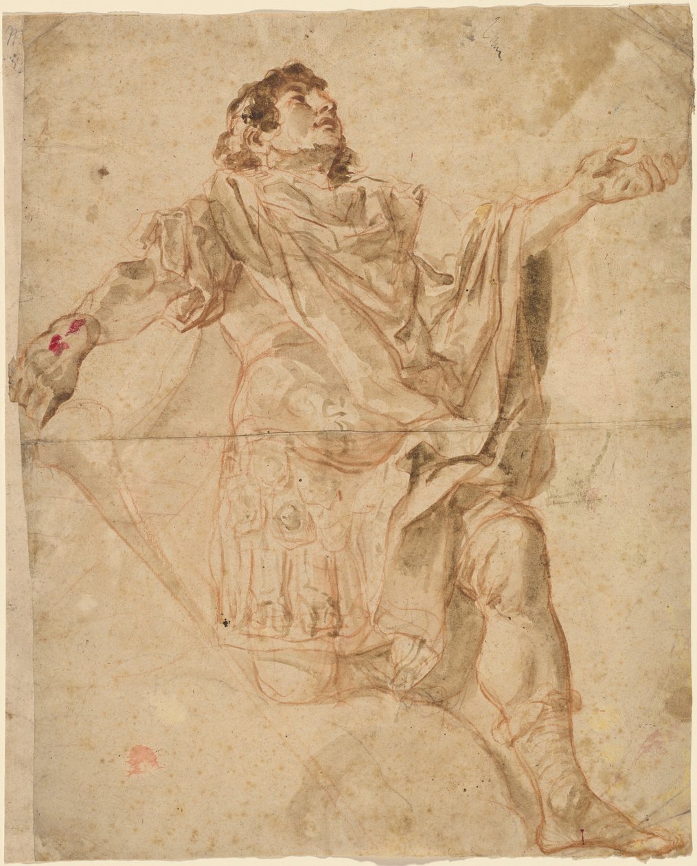 Saint George Kneeling (rekto) av Cosmas Damian Asam
