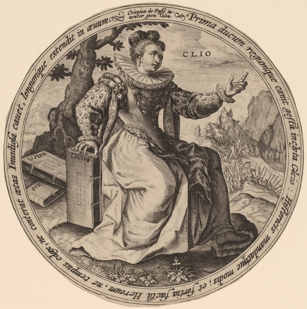 Clio av Crispijn de Passe I