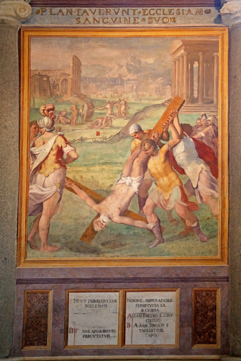 St Peters martyrium av Cristoforo and Tempesta, Antonio Roncalli