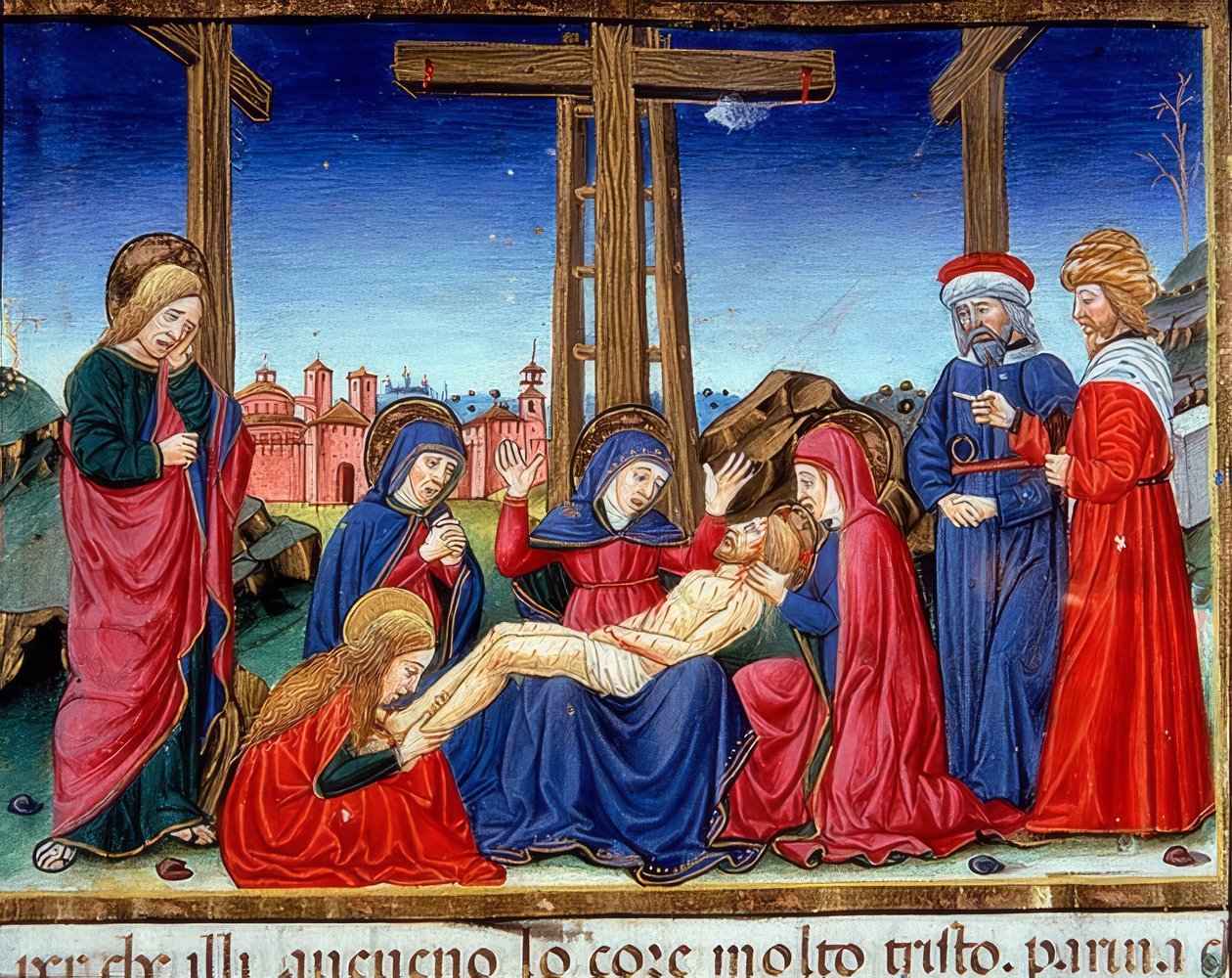 Kreuzabnahme (ca.123r). 1476 av Cristoforo De Predis