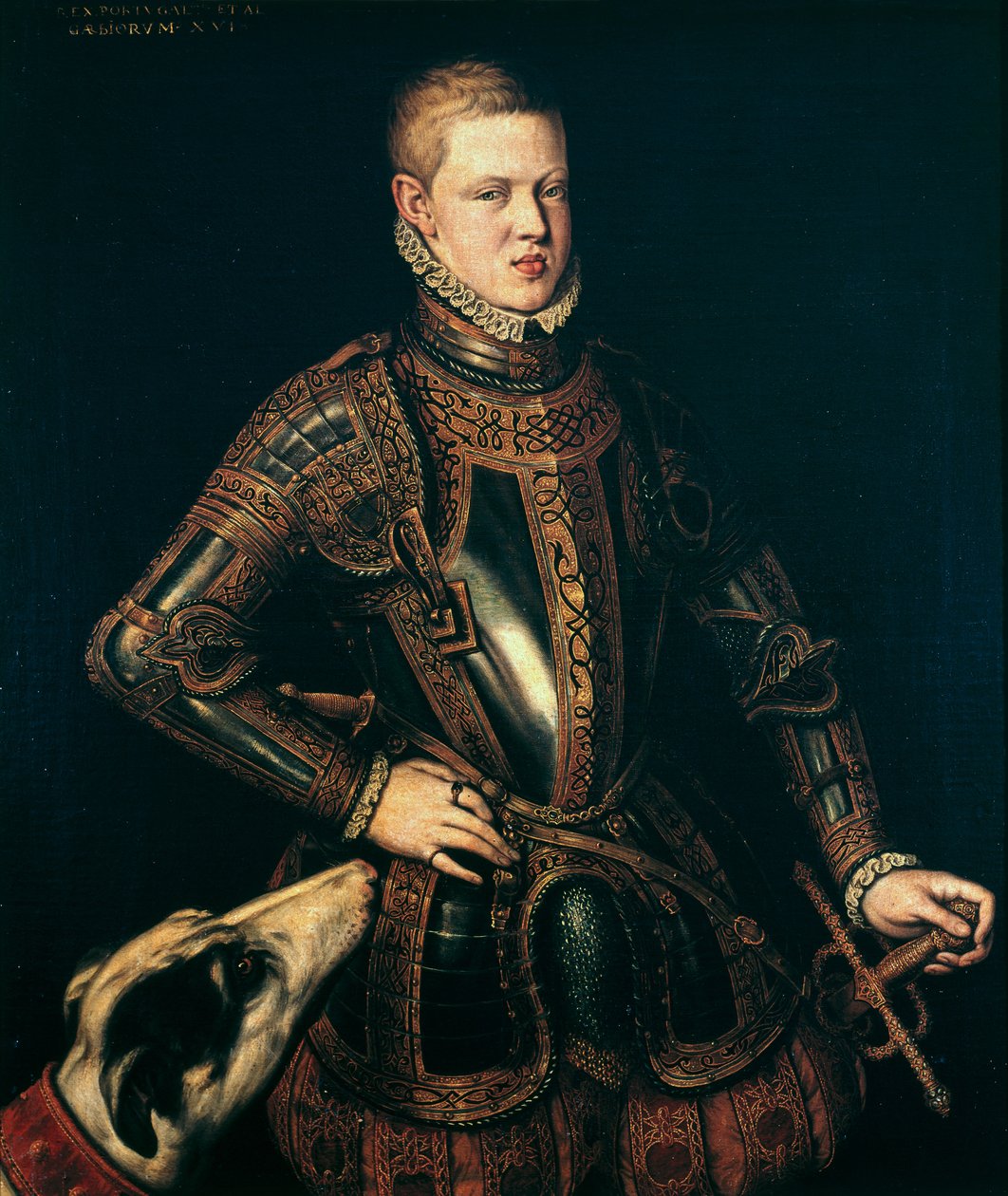 Kong Sebastian (1554-78) av Portugal, ca. 1571 av Cristóvão de Morais