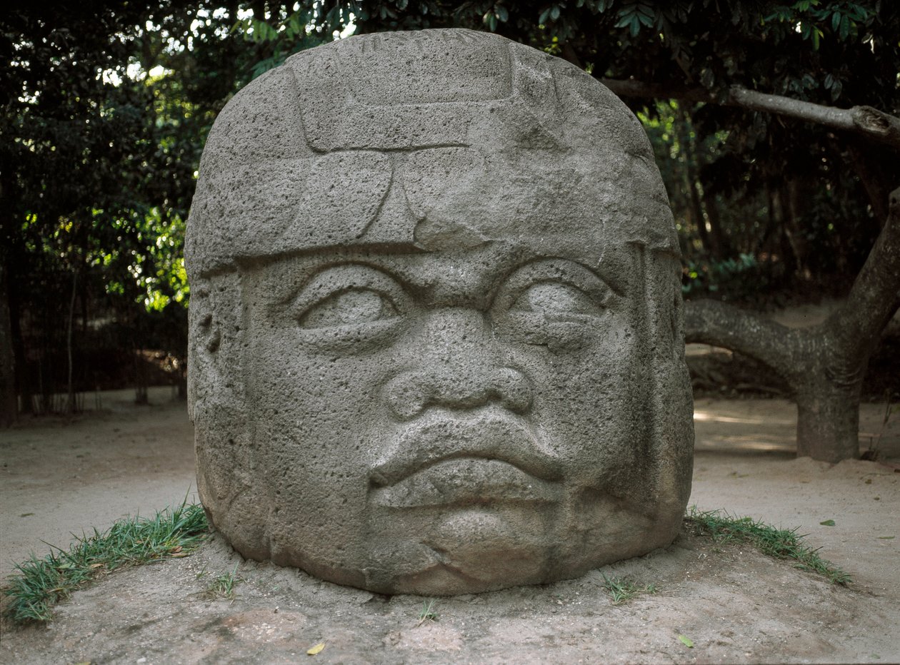 Kolossalt hode av Culture Olmec