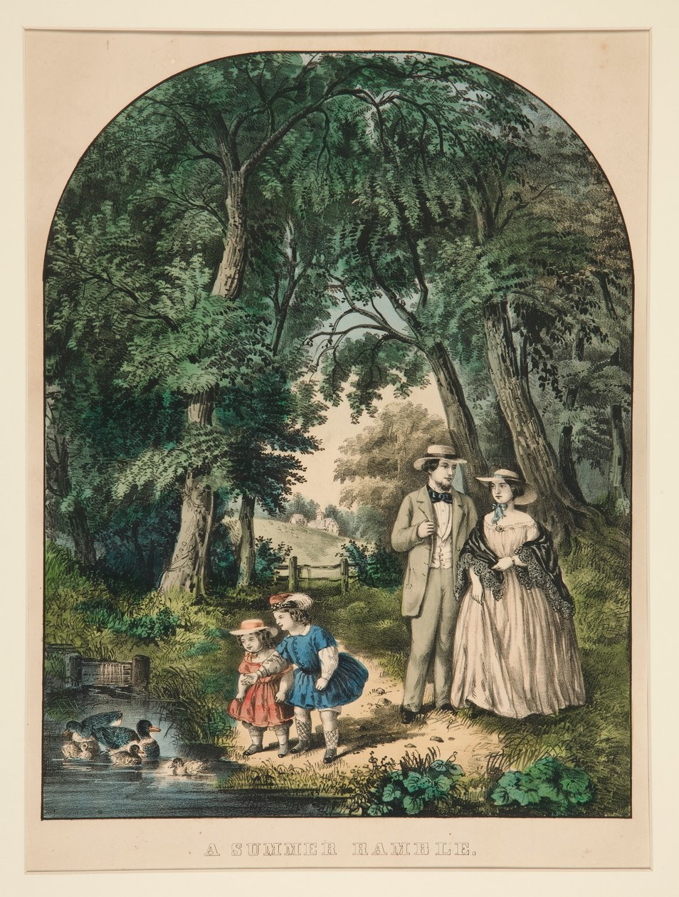 En sommervandring av Currier and Ives