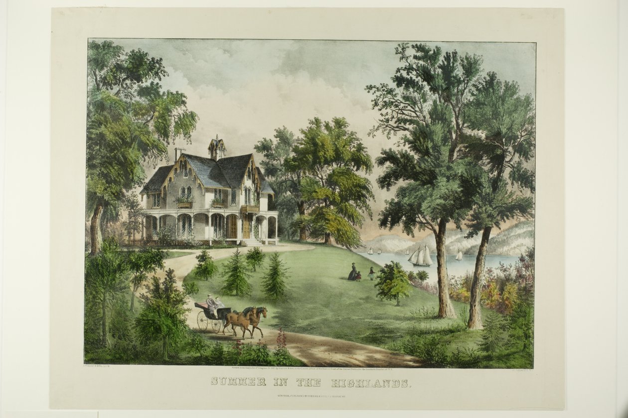 Sommer i høylandet av Currier and Ives