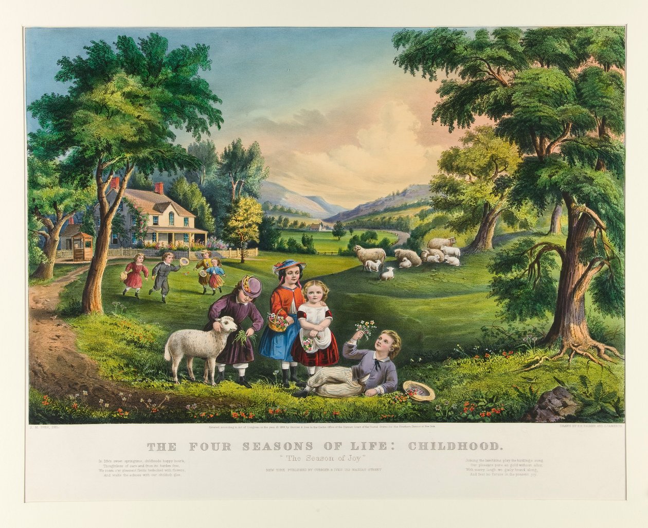 Livets fire årstider: barndom av Currier and Ives
