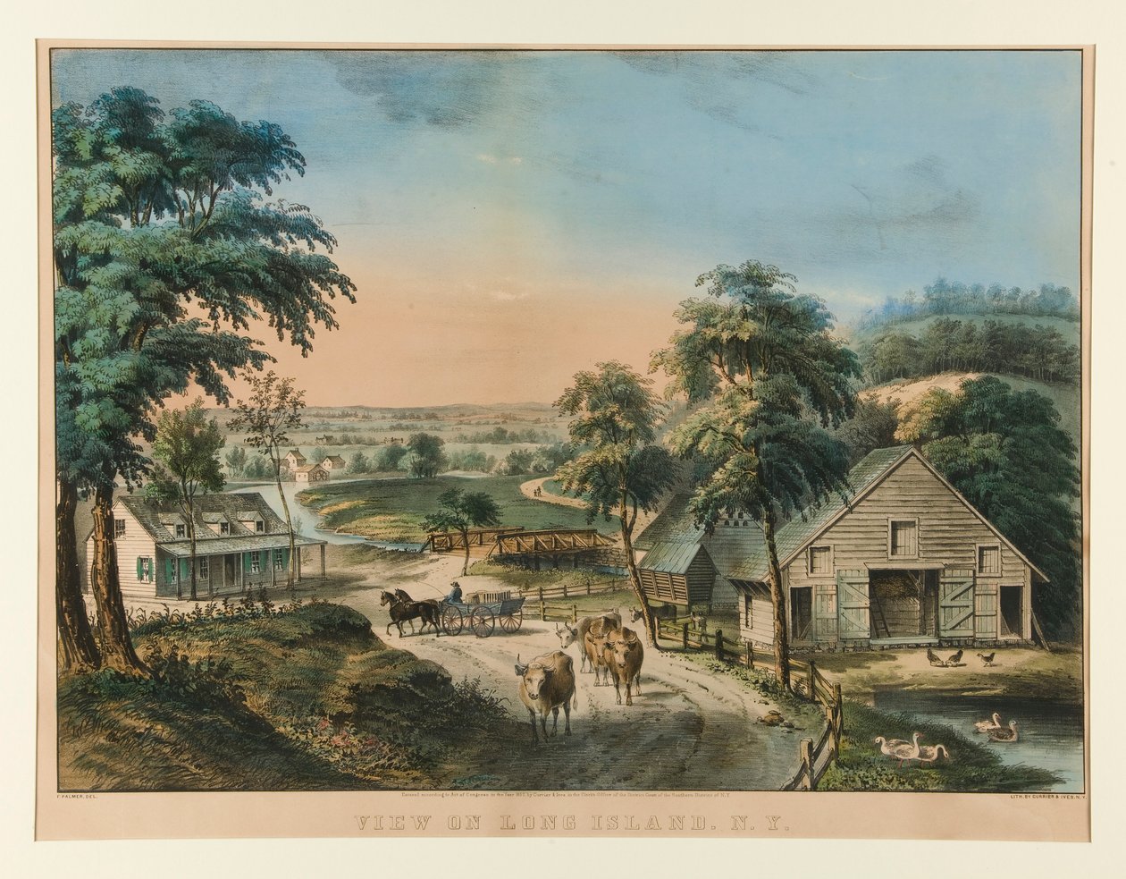 Utsikt på Long Island, N.Y. av Currier and Ives