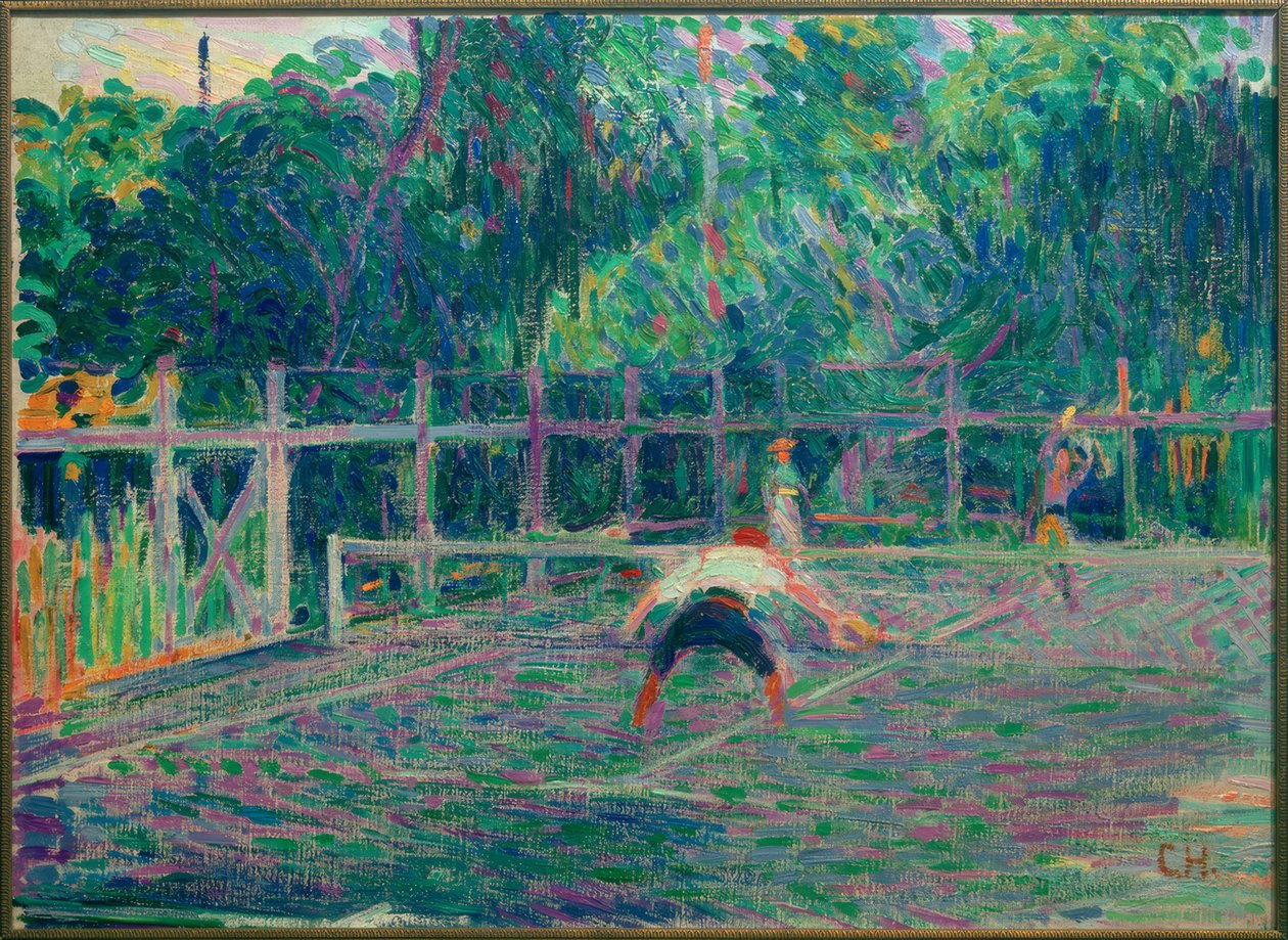 Spiller tennis i Surbiton på Themsen av Curt Herrmann