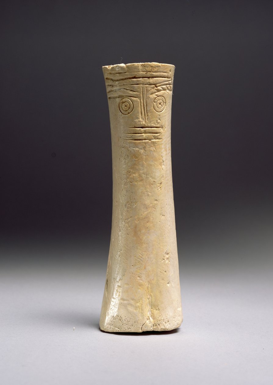 Utskåret figur, tidlig bronsealder, 2700-1900 f.Kr. (bein) av Cypriot