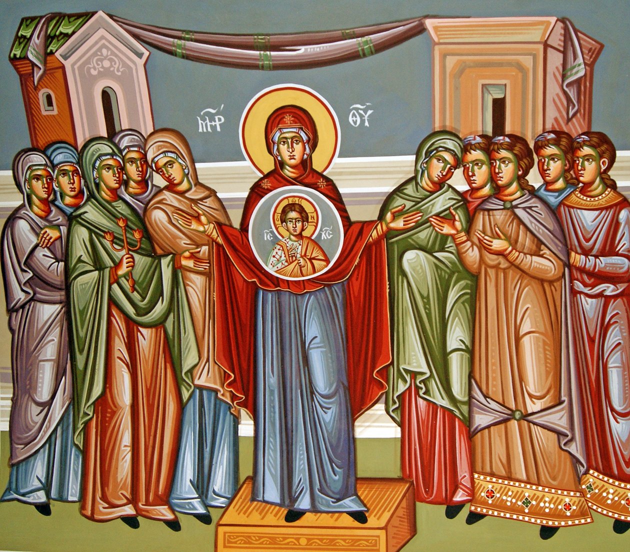 Maria med spedbarnet Jesus, Kypros av Cypriot