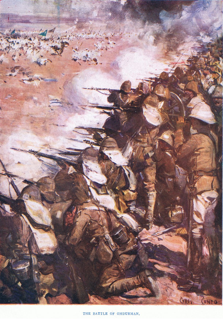 Slaget ved Omdurman 1898, 1915 av Cyrus Cuneo