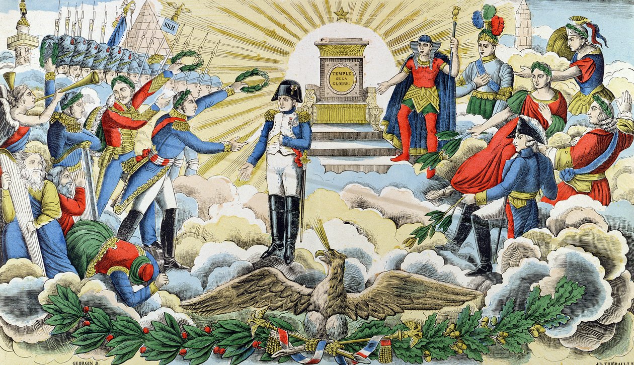 Apotheosis av Napoleon I (1769-1821) av D. Georgin