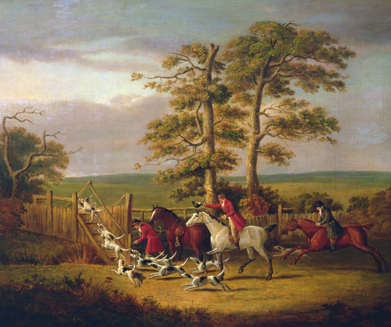 Jaktscene av D. the Younger Wolstenholme