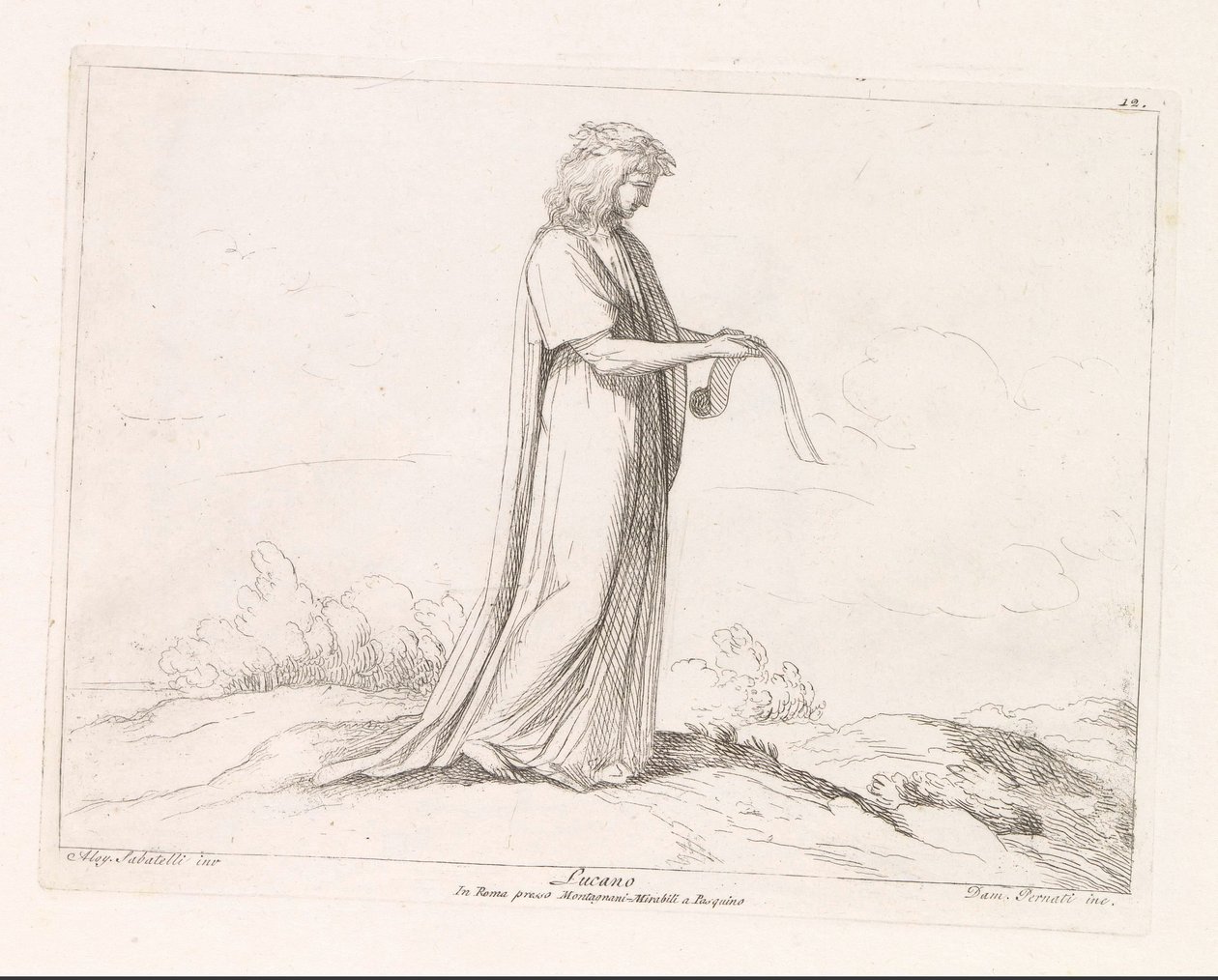 Lucian van Samosata Lucan (tittel på objekt) av Damiano Pernati