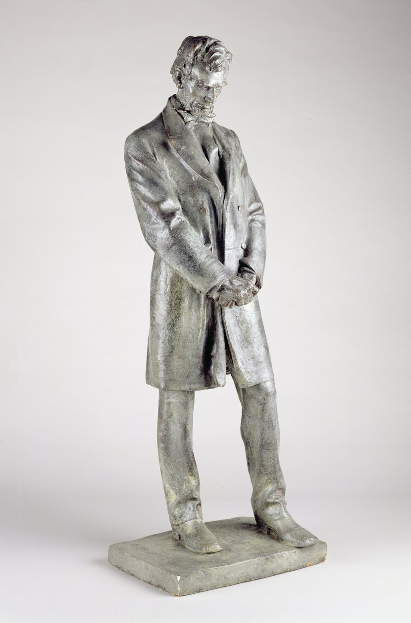 Abraham Lincoln (1809–65), 1911 (bronsert gips) av Daniel Chester French