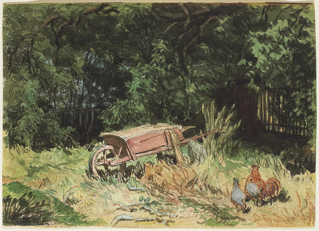Trillebåren, 1871 (wc på papir) av Daniel Fowler