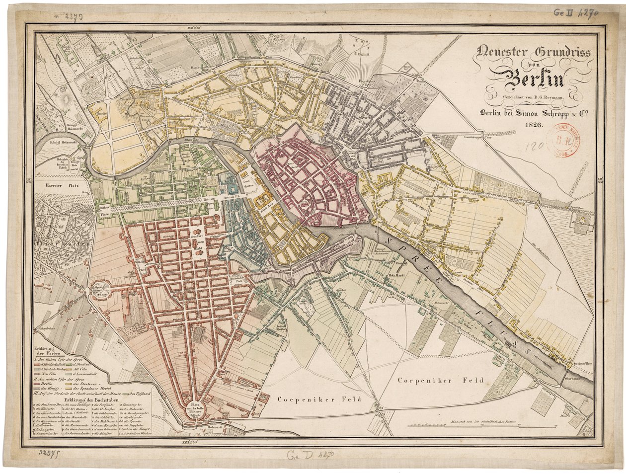 Den siste plantegningen i Berlin av Daniel Gottlob Reymann