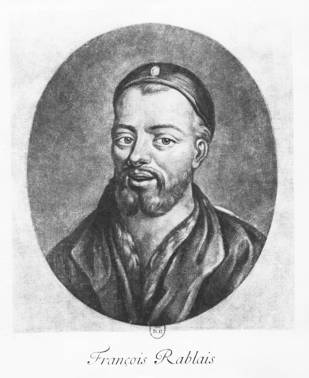 Portrett av François Rabelais (gravering) av Daniel I Sarrabat