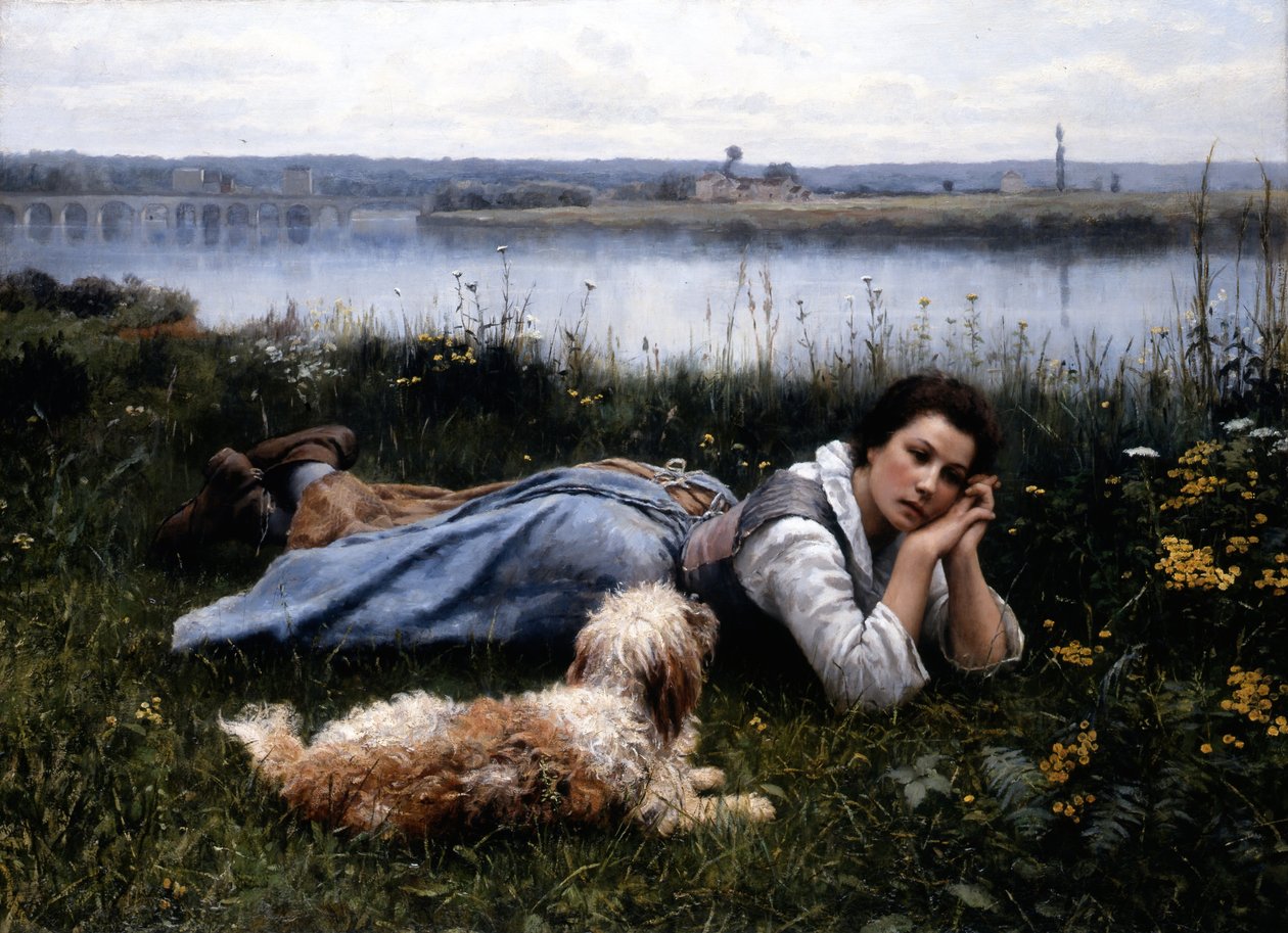 Reverie av Daniel Ridgway Knight