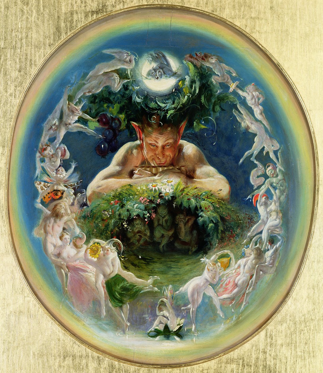 Faun og feene, ca. 1834 av Daniel Maclise