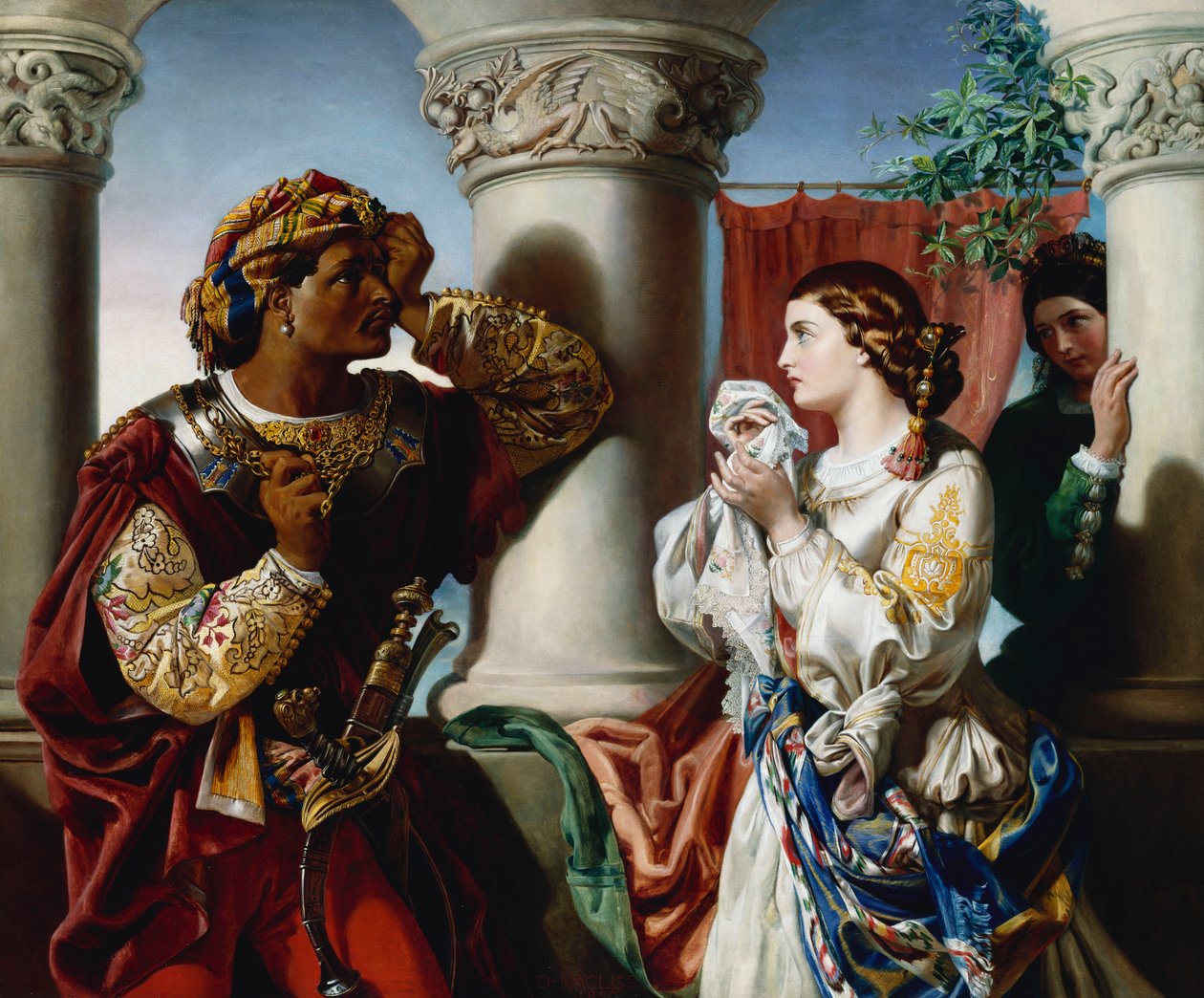 Othello og Desdemona av Daniel Maclise