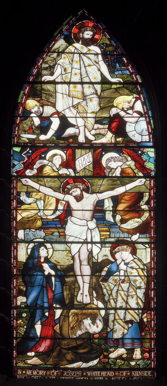 The Crucifixion, Paisley Abbey, Cottier & Co, 1874 av Daniel Cottier