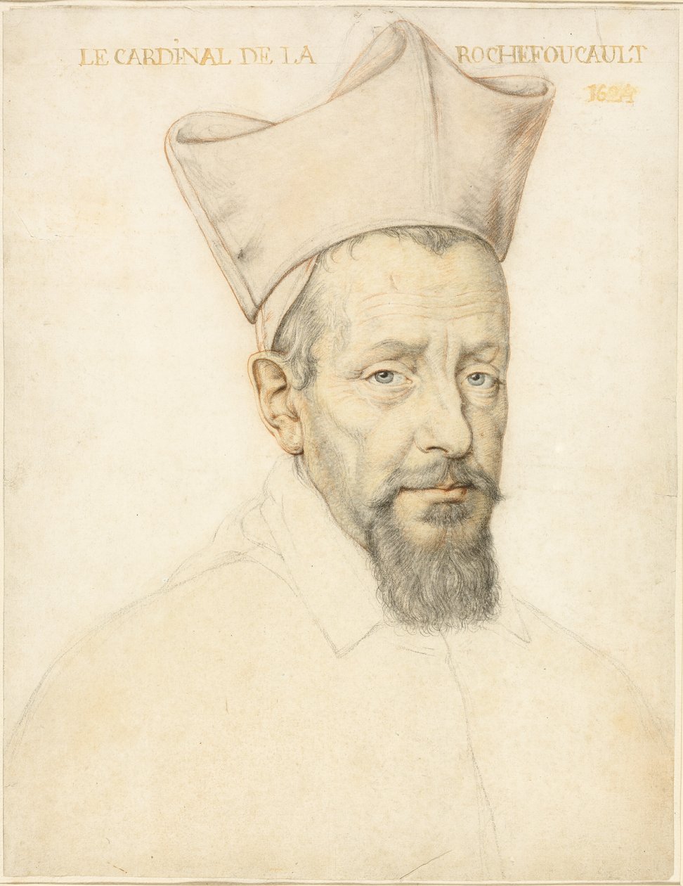 Byste av kardinal de la Rochefoucauld av Daniel Dumonstier
