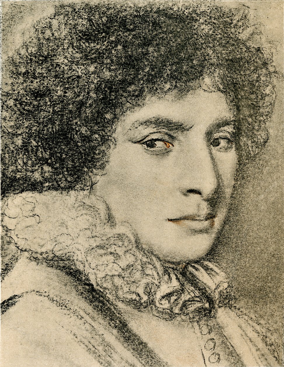 Kvinneportrett av Daniel Dumonstier or Dumoustier