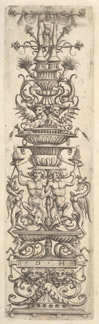 Candelabra grotesk, ca. 1485-1536. av Daniel Hopfer