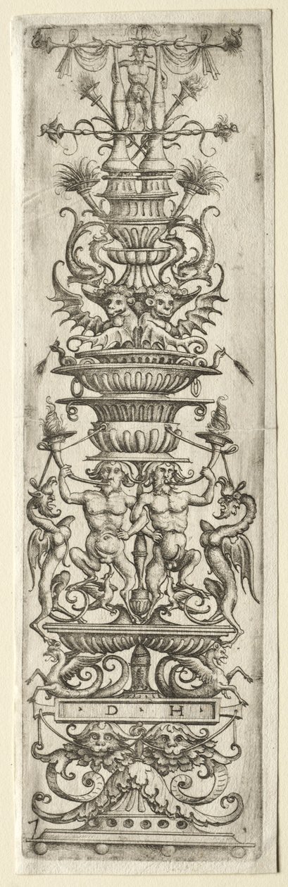 Ornamentfilet med Candelabre-Ornament. av Daniel Hopfer