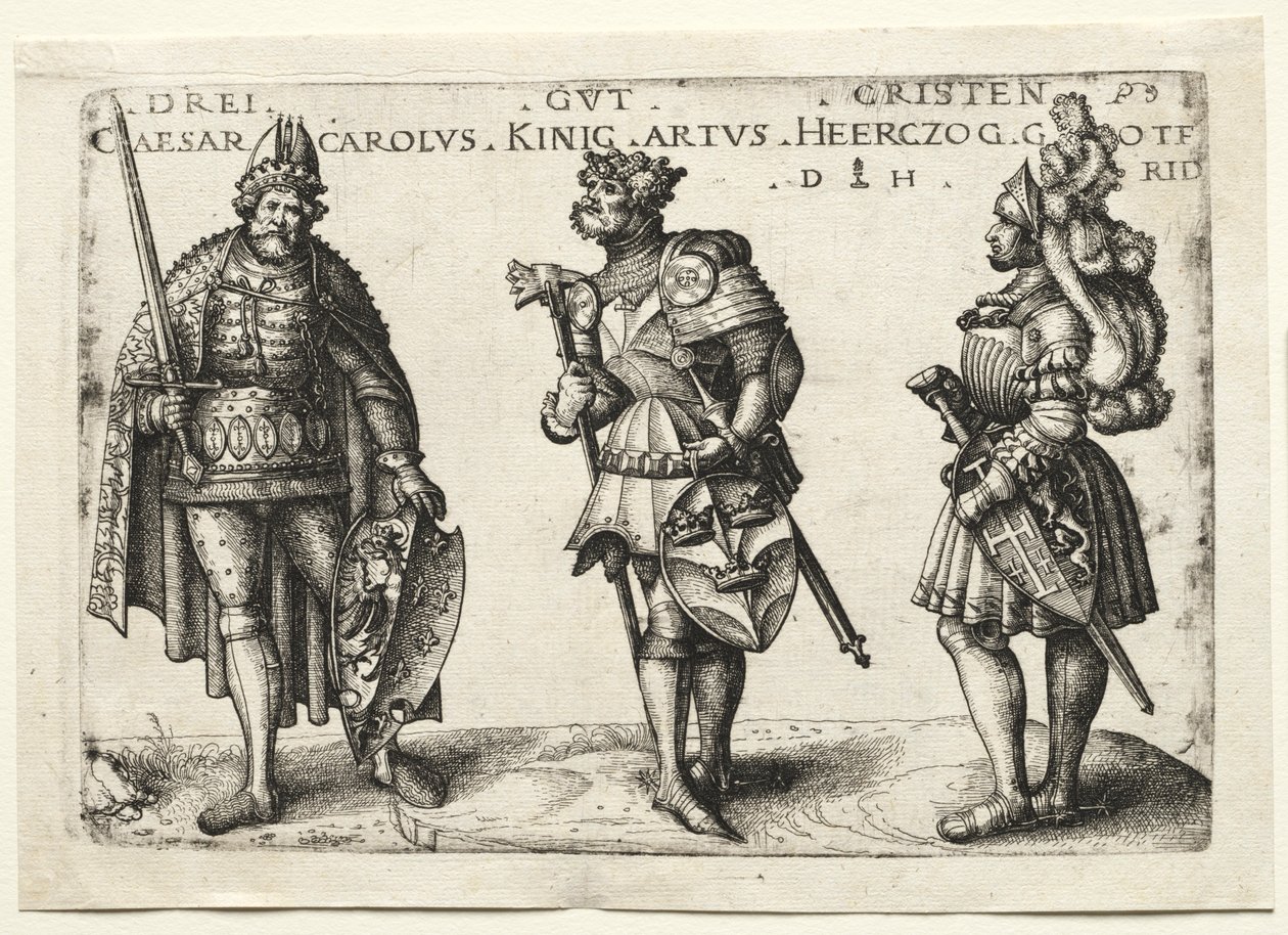 Tre verdige kristne, etter 1516. av Daniel Hopfer