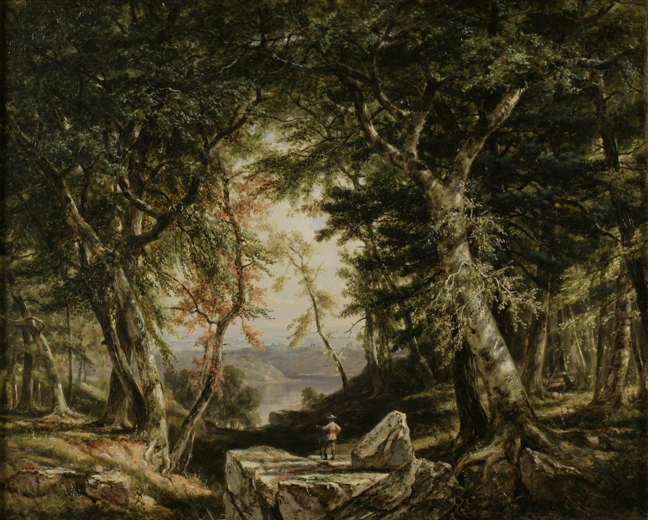 Glimt fra skogen, 1856 av Daniel Huntington