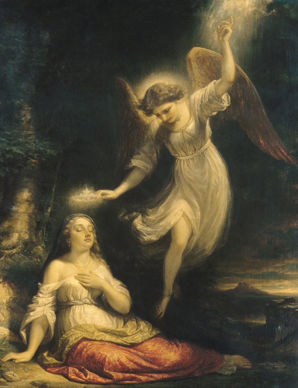 Mercys Dream, 1858. av Daniel Huntington